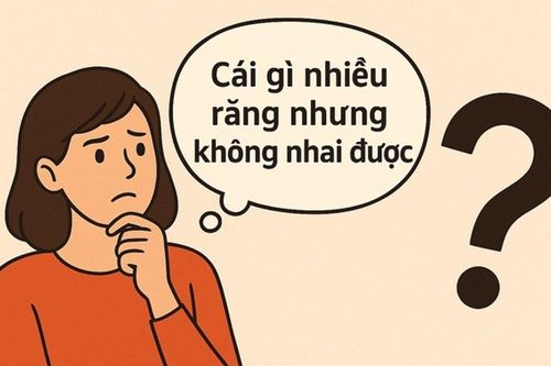 Giải đố: Cái gì có nhiều răng nhưng không thể nhai?