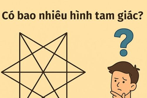 Mẹo giải câu đố đếm hình tam giác khiến nhiều người sai