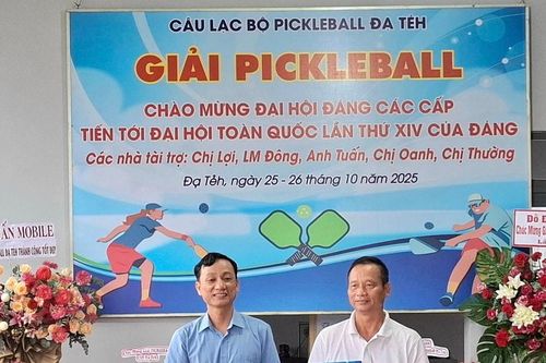 Lan tỏa tinh thần 'Thể thao vì cộng đồng' từ Giải Pickleball xã Đạ Tẻh mở rộng