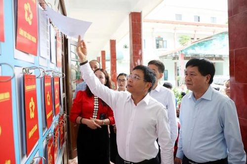 Bộ trưởng Nguyễn Văn Thắng khảo sát thực tế việc triển khai mô hình chính quyền hai cấp tại Điện Biên