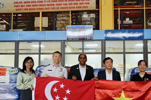 Singapore viện trợ hàng hóa khắc phục hậu quả thiên tai cho Việt Nam