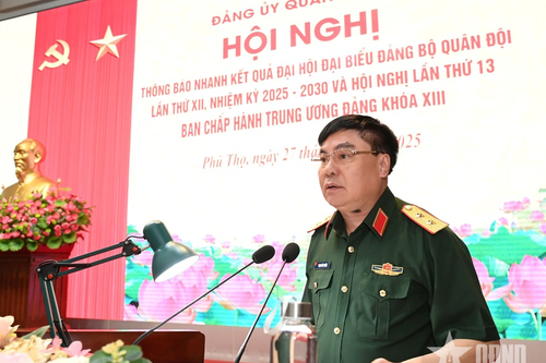Quân khu 2 thông báo kết quả Đảng bộ Quân đội lần thứ XII và Hội nghị Trung ương 13