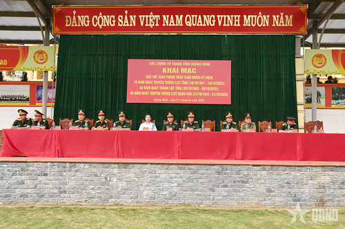 Khai mạc giải thể thao phong trào lực lượng vũ trang tỉnh Quảng Ninh