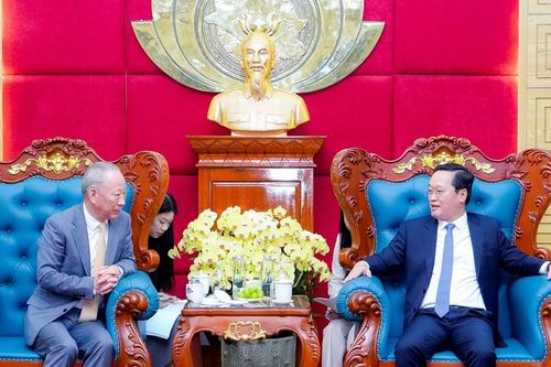 Bí thư Tỉnh ủy Nguyễn Đức Trung tiếp Chủ tịch Tập đoàn xây dựng Thái Bình Dương
