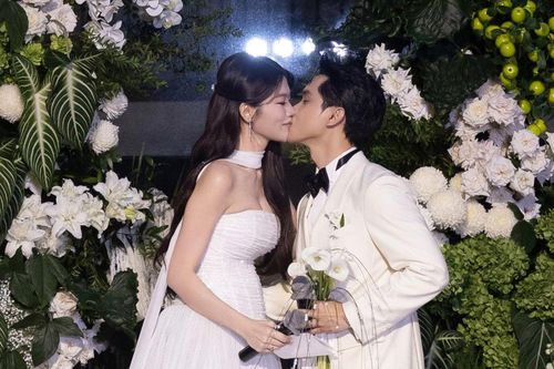 Á hậu Quỳnh Châu gây chú ý với vòng hai lớn bất thường trong lễ cưới