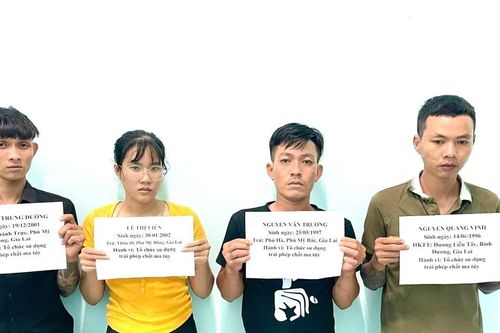 Gia Lai: Bắt khẩn cấp 4 đối tượng tổ chức sử dụng trái phép chất ma túy