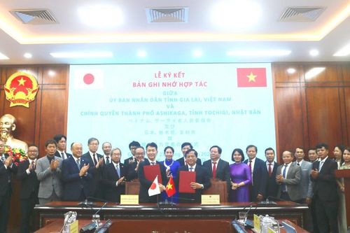 Tỉnh Gia Lai hợp tác đào tạo và trao đổi nguồn nhân lực với TP Ashikaga (Nhật Bản)