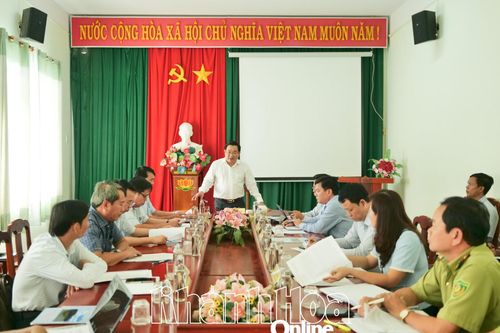 Phó Chủ tịch UBND tỉnh Trịnh Minh Hoàng Khánh Hòa làm việc với Ban Quản lý Vườn Quốc gia Núi Chúa - Phước Bình
