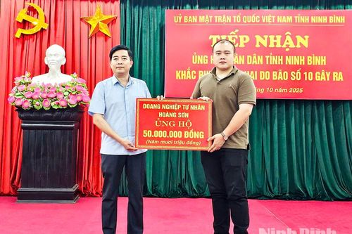 MTTQ tỉnh Ninh Bình kêu gọi tiếp tục ủng hộ Nhân dân khắc phục thiệt hại do bão số 10 và lốc xoáy gây ra