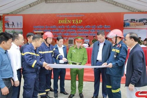 Tổng duyệt diễn tập Phương án chữa cháy, cứu nạn, cứu hộ cấp tỉnh