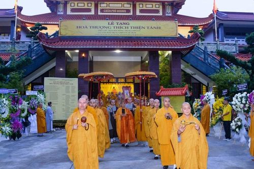 Lễ truy niệm, phụng tống kim quan Hòa thượng Thích Thiện Tánh rời TP.HCM trở về quê nhà