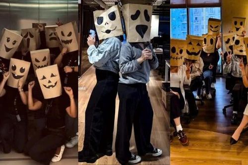 'Bắt trend' Halloween: Hóa trang 0 đồng, team công sở 'hưởng ứng' tích cực