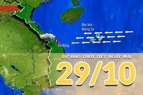 Dự báo thời tiết đêm nay và ngày mai 29/10/2025: Trung Bộ mưa lớn