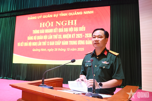Thông báo nhanh Nghị quyết Đại hội Đảng bộ Quân đội lần thứ XII và Hội nghị Trung ương lần thứ 13
