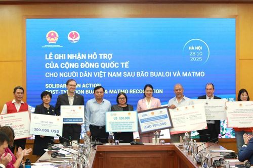Việt Nam nhận hơn 9,6 triệu USD cứu trợ sau bão Bualoi và Matmo