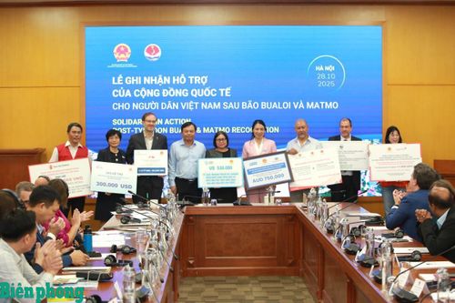 Cộng đồng quốc tế viện trợ 9,7 triệu USD cho người dân Việt Nam sau bão Bualoi và Matmo