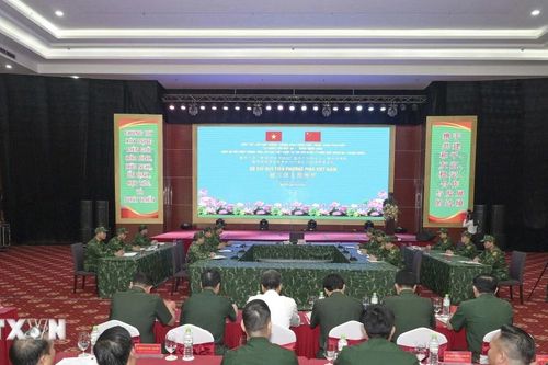 Diễn tập phòng, chống xuất, nhập cảnh trái phép khu vực biên giới Việt-Trung