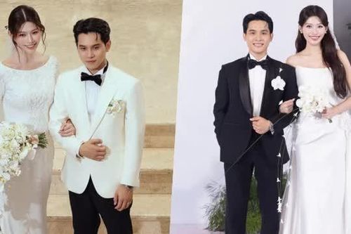 Hai chiếc váy cưới đặc biệt của Á hậu Quỳnh Châu trong ngày trọng đại