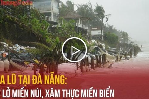 Mưa lũ tại Đà Nẵng: Sạt lở miền núi, xâm thực miền biển