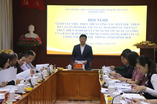 Ủy ban MTTQ Việt Nam tỉnh giám sát việc thực hiện công tác dân tộc