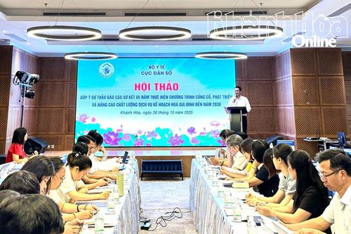 Cục Dân số - Bộ Y tế tổ chức hội thảo tại Khánh Hòa