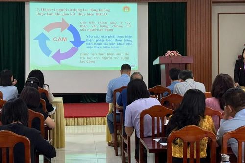 Phổ biến một số luật đối với người lao động và người sử dụng lao động