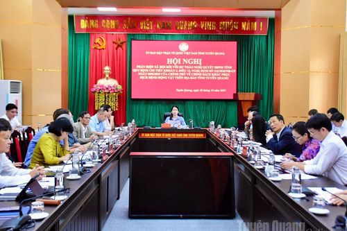 Ủy ban MTTQ tỉnh tổ chức hội nghị phản biện xã hội đối với hai dự thảo nghị quyết trình HĐND tỉnh xem xét