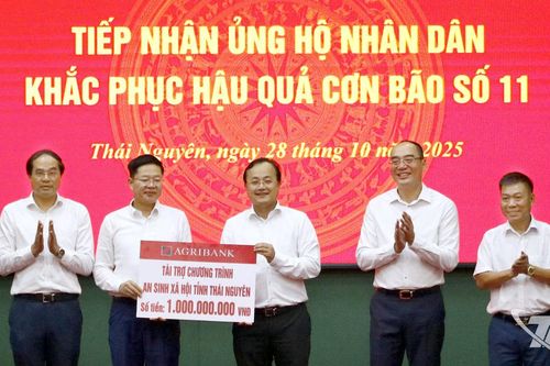 Thái Nguyên tiếp nhận ủng hộ khắc phục hậu quả thiên tai