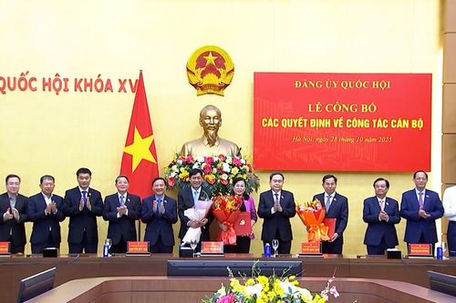 Đảng ủy Quốc hội trao quyết định về công tác cán bộ