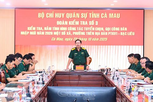 Chủ động, chặt chẽ trong tuyển chọn công dân nhập ngũ 2026