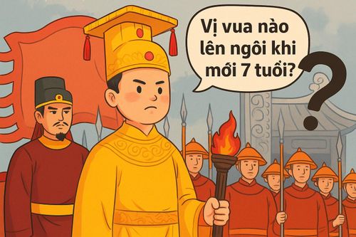 Vị vua nào lên ngôi khi mới 7 tuổi?