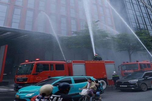 Thực tập phương án chữa cháy và cứu nạn, cứu hộ tại Tòa nhà Coninco