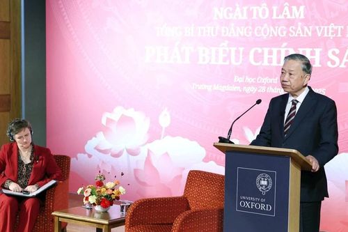Tổng Bí thư Tô Lâm phát biểu chính sách tại Đại học Oxford
