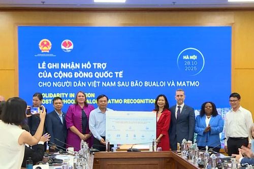 Cộng đồng quốc tế hỗ trợ Việt Nam 9,7 triệu USD để khắc phục hậu quả mưa bão