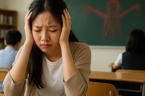Nữ sinh phát bệnh tâm thần sau khi xem phim kinh dị ở trường