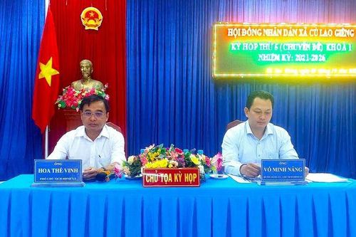 HĐND xã Cù Lao Giêng (khóa I) tổ chức kỳ họp thứ 5 năm 2025