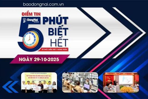 Điểm tin '5 phút biết hết' sáng 29-10: Gần 50 ngàn lượt gia đình được vay vốn chính sách trong 9 tháng năm 2025