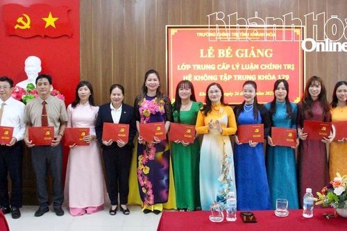 Trường Chính trị tỉnh Khánh Hòa đổi mới đào tạo Trung cấp Lý luận chính trị