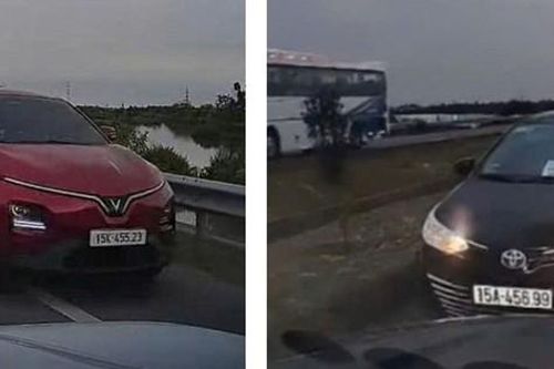 Hải Phòng: Xử phạt hai tài xế ô tô đi ngược chiều trên tuyến Tân Vũ - Lạch Huyện