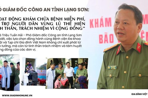 Phó Giám đốc Công an tỉnh Lạng Sơn: 'Hoạt động khám chữa bệnh miễn phí, hỗ trợ người dân vùng lũ thể hiện trách nhiệm vì cộng đồng'