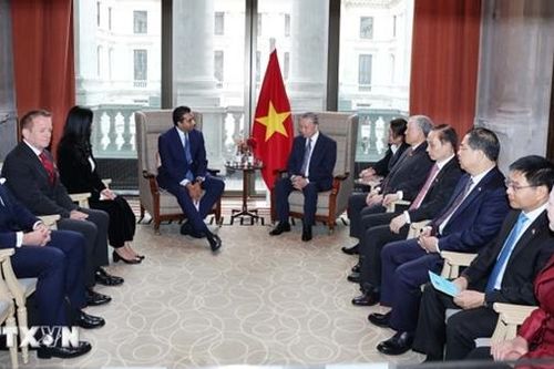 Tổng Bí thư Tô Lâm tiếp lãnh đạo một số tập đoàn, tổ chức tài chính quốc tế
