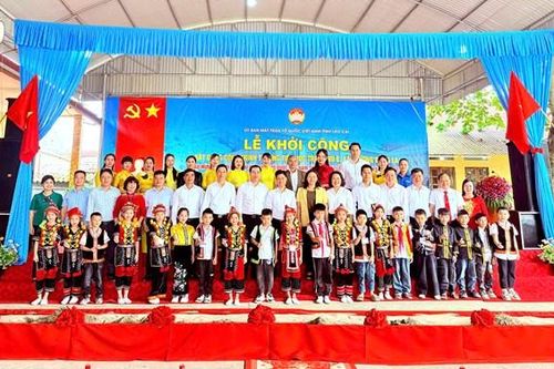 Lào Cai khởi công xây dựng mới một công trình Trường Tiểu học thường xuyên bị ngập vào mùa mưa