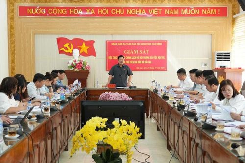 HĐND tỉnh giám sát việc thực hiện chính sách đối với các trường dân tộc nội trú, bán trú tại xã Bảo Lạc