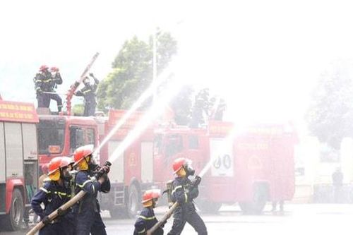 Sơn La: Gần 600 người diễn tập chữa cháy tại Nhà máy thủy điện Huội Quảng