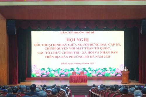 Phường Bồ Đề đối thoại nhiều vấn đề dân sinh giữa cấp ủy, chính quyền với người dân