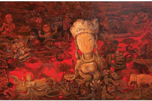 Khi họa sĩ đương đại 'kể chuyện' đình cổ xứ Đoài