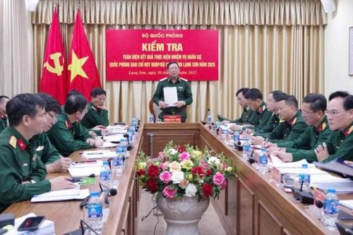 Bộ Quốc phòng kiểm tra công tác quân sự, quốc phòng tại Lạng Sơn