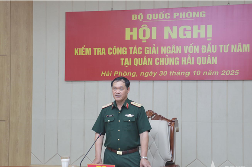 Bộ Quốc phòng kiểm tra công tác giải ngân vốn đầu tư tại Quân chủng Hải quân