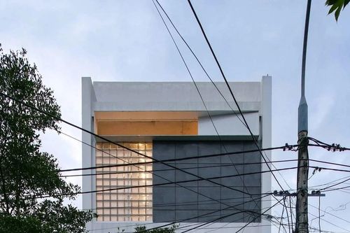 Nhà phố 100m2 thiết kế không phòng khách