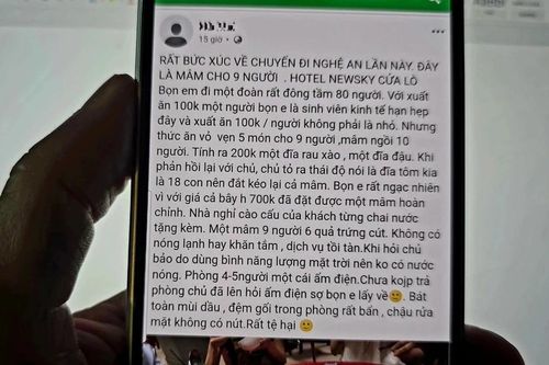 Xôn xao vụ việc khách sạn ở Cửa Lò bị nhóm sinh viên tố 'chặt chém'